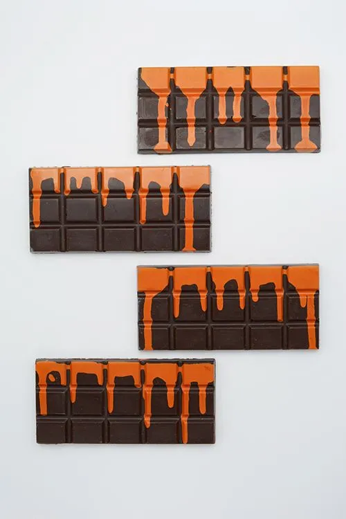 Orange Zest Vegan Drip Mushroom Chocolate Bar - Image 2